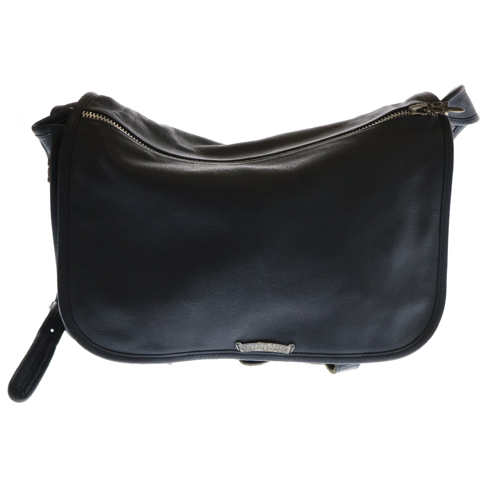 SHOULDER BAG-LARGE ガンスリンガー レザー ショルダーバッグ ブラック Bランク