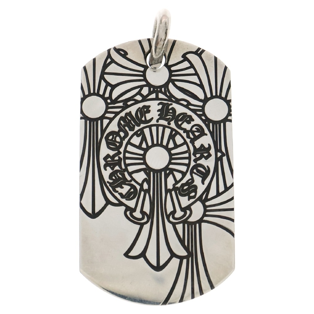 D TAG LRG GOD BLESS ゴッドブレスドッグタグ ラージドッグタグネックレストップ シルバー Bランク