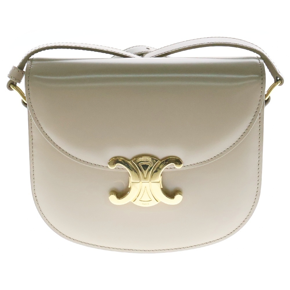 CELINE ミニポーチ 巾着 総柄 トリオンフ柄 ベージュ CELINE ミニポーチ 巾着 総柄 トリオンフ柄 ベージュ