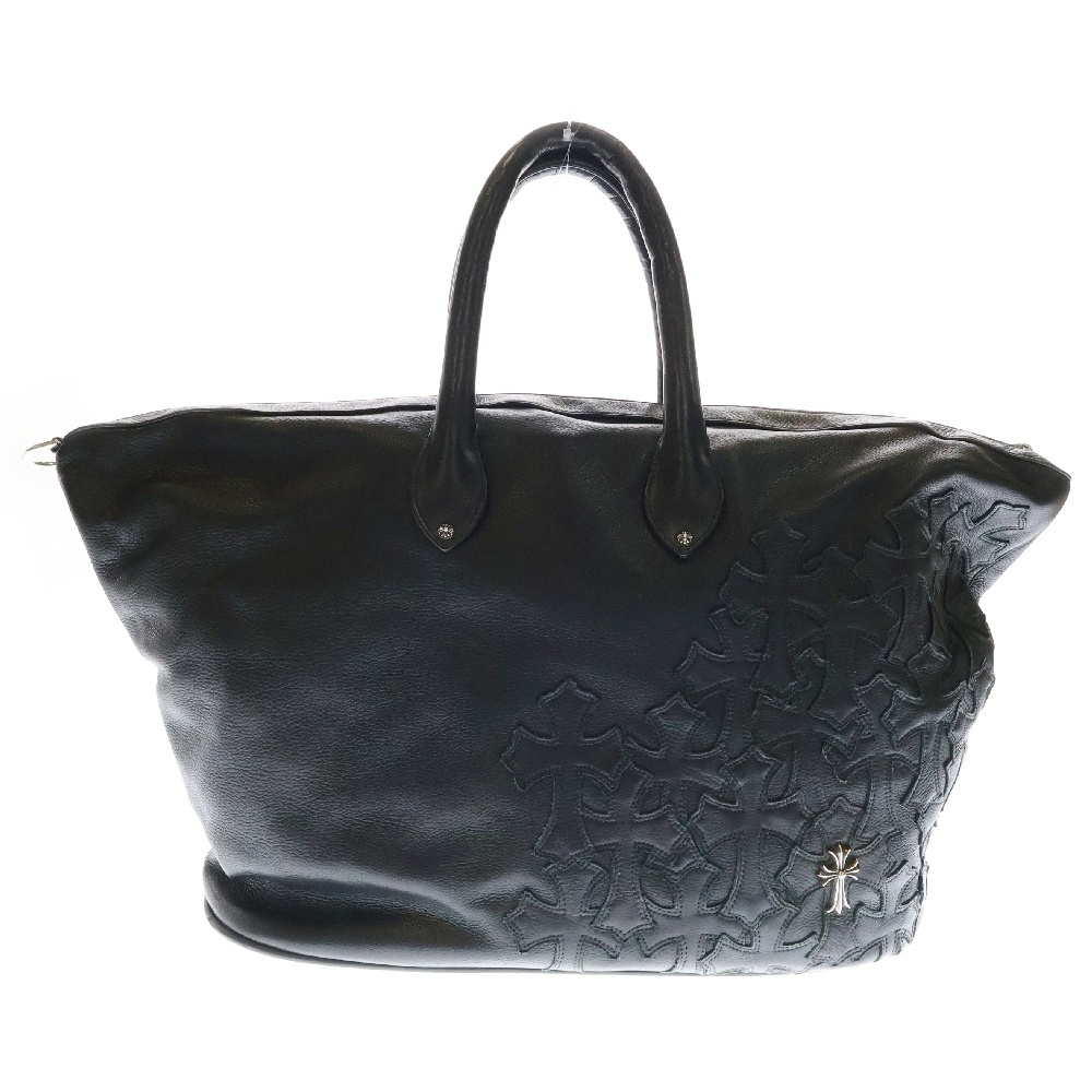 GILLES BAG ジル セメタリー クロスパッチ レザー トートバッグ ブラック Bランク