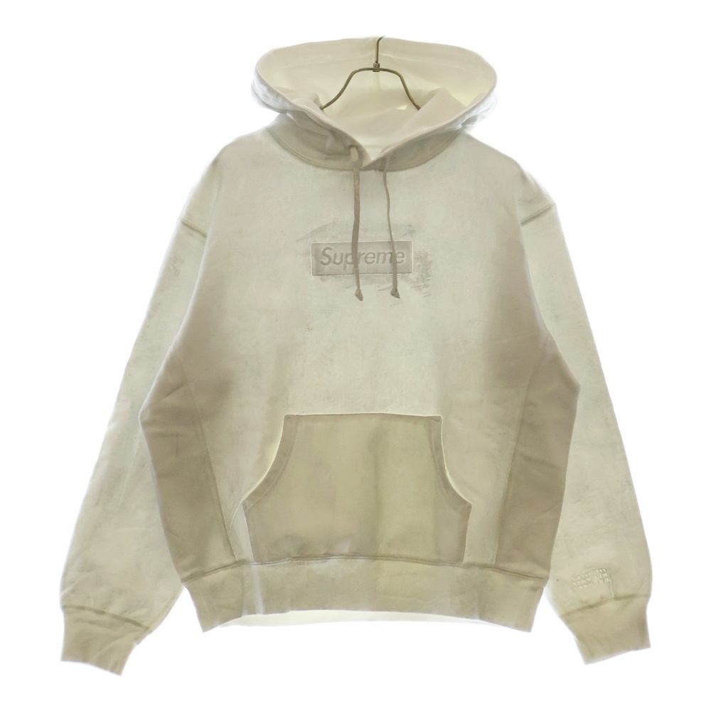 24SS ×SUPREME Foil Box Logo Hooded Sweatshirt シュプリーム ホイル ボックスロゴ スウェット プルオーバーパーカー Aランク