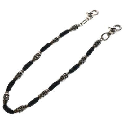 OTC LONG-T/2クリップOTCロングローラーリンク ウォレットチェーン シルバー/ブラック Bランク