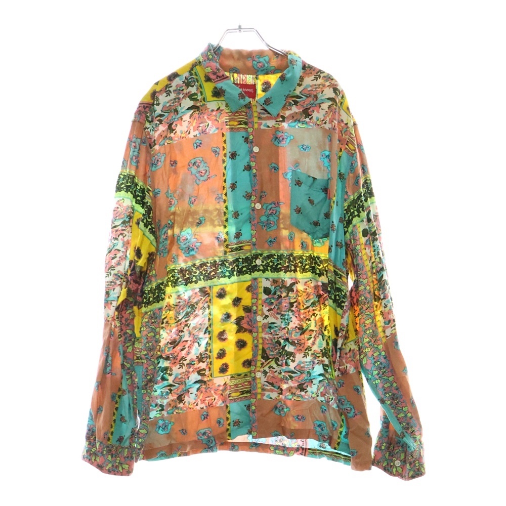 16SS Paisley Rayon Shirts 総柄 ペイズリーレーヨン 長袖開襟シャツ マルチカラー Bランク