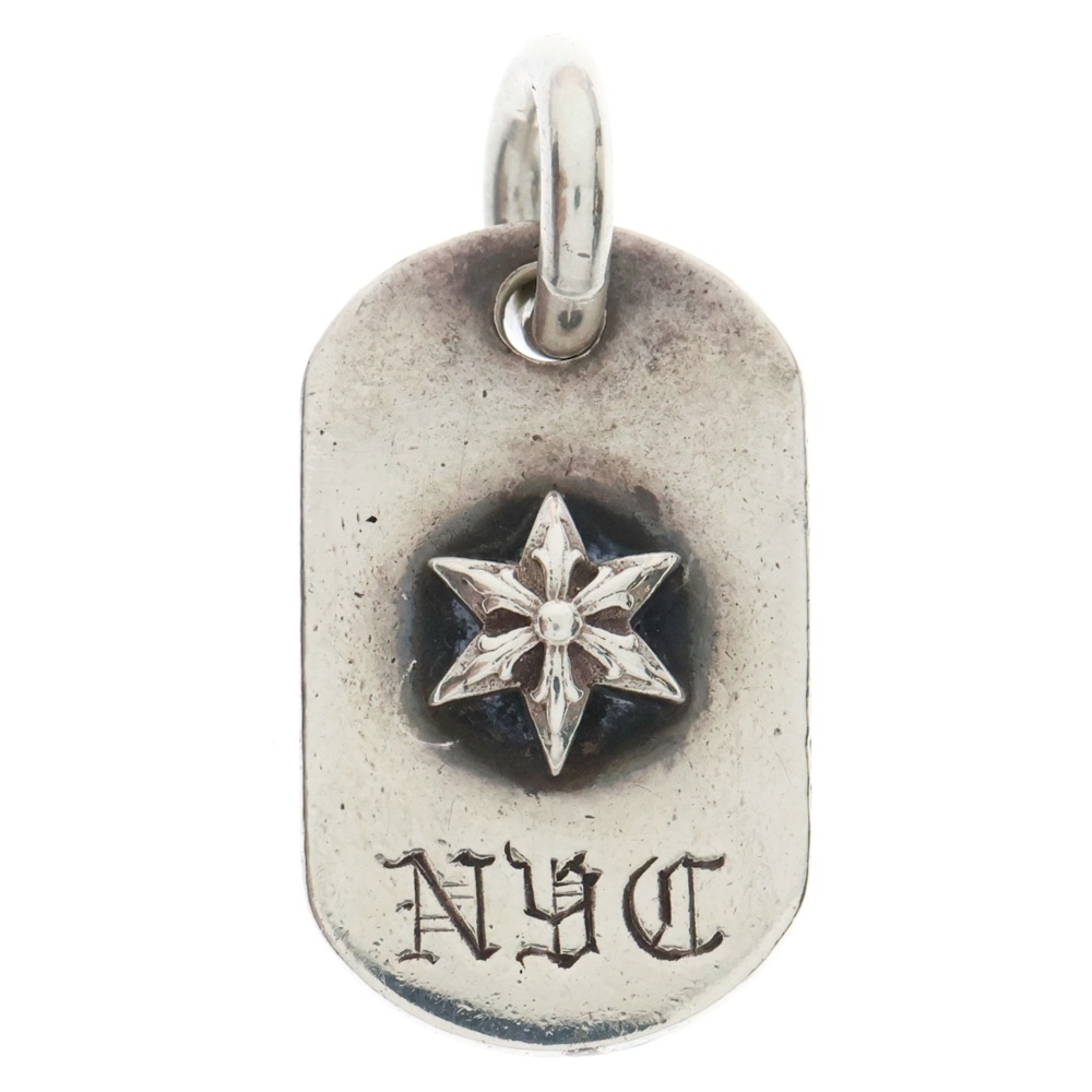 RAISED DOGTAG レイズド ドッグタグ ネックレストップ 925 シルバー NYC ペンダントトップ Bランク