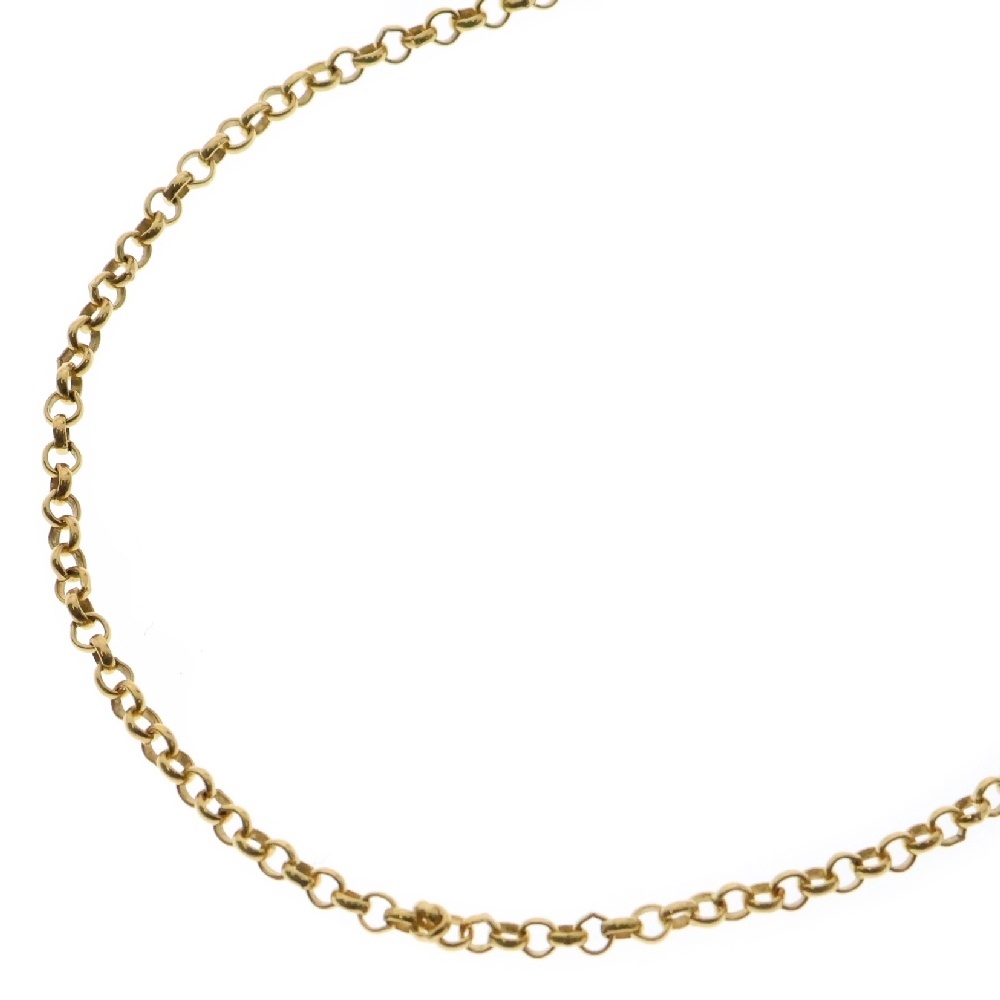 22K NECKCHAIN R20 ロールチェーンネックレス 20inch ゴールド BCA011 Bランク