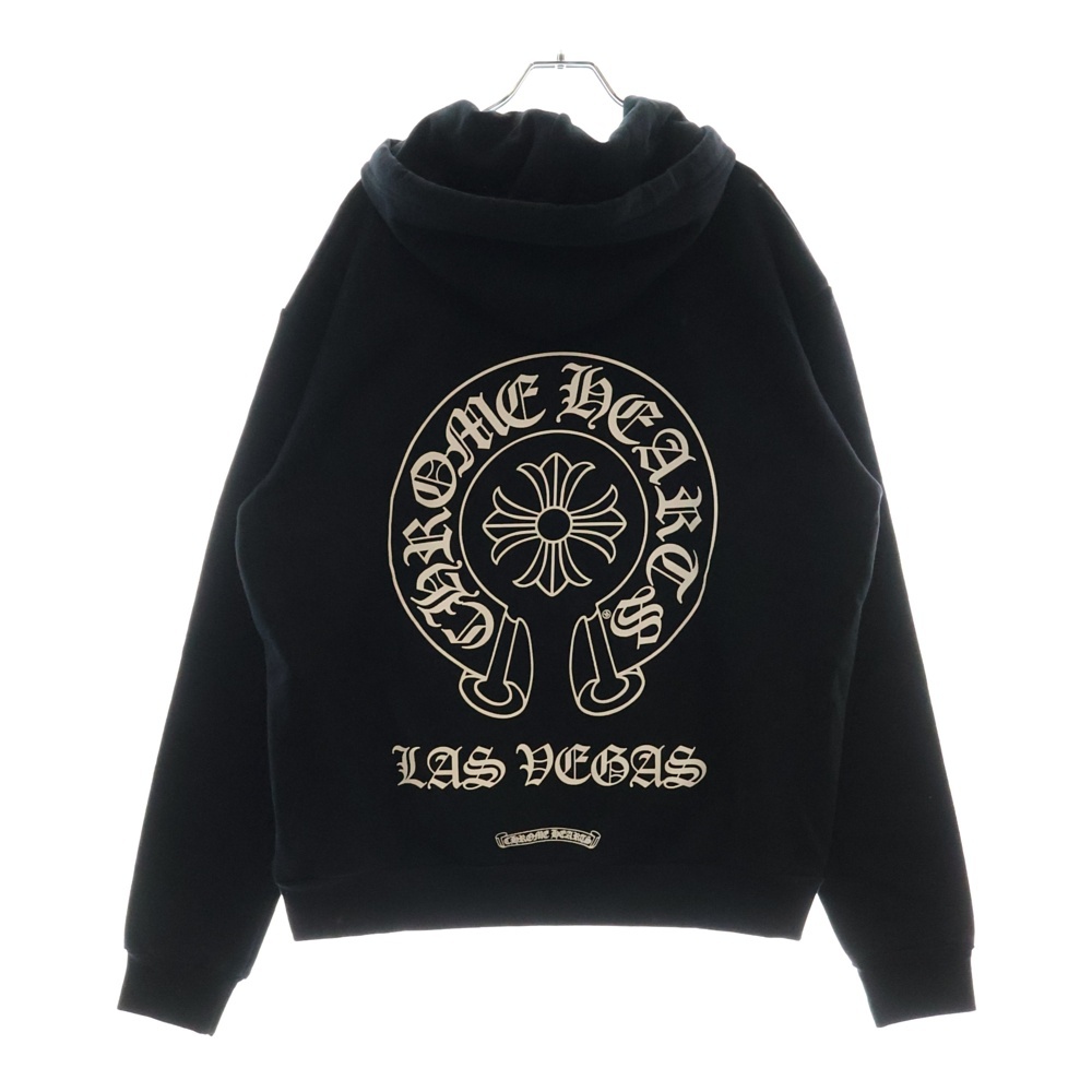 SWTSHRT HD PLVR LTD ラスベガス限定バックホースシュープリントプルオーバーパーカー Sランク