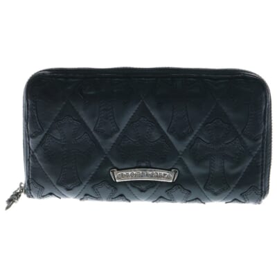 REC F ZIP QUILTED セメタリークロスキルティングレザーウォレット財布 Aランク