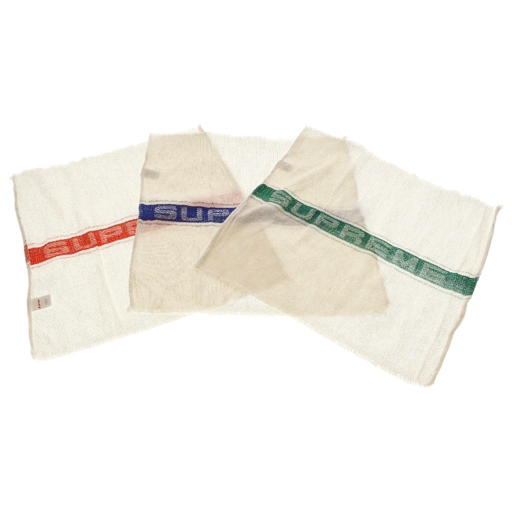 25SS Shop Towel フロントロゴ ショップ タオル 3枚セット ホワイト Sランク