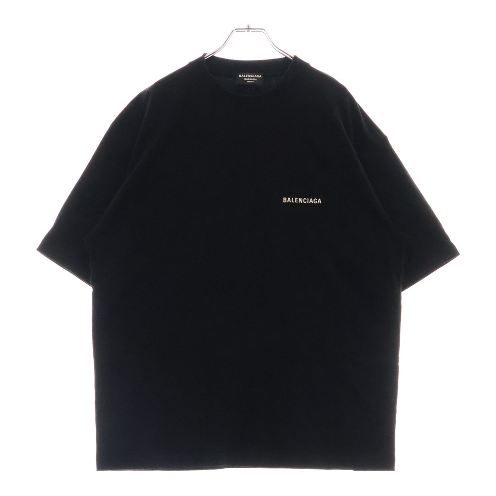 21SS LOGO T-SHIRT ロゴプリント クルーネック半袖Tシャツ カットソー ブラック 612966 TIVG5 Bランク