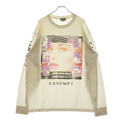 17SS 20XVII LONG SLEEVE T グラフィックプリント クルーネック長袖Tシャツ カットソー ホワイト Bランク