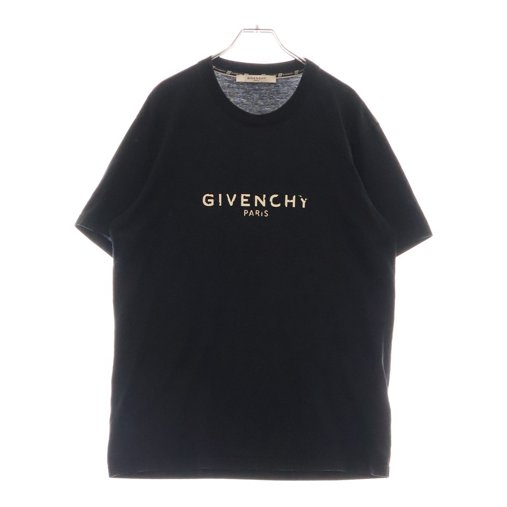 ロゴプリントTシャツ 半袖クルーネックカットソー ブラック BM70K93002 Bランク