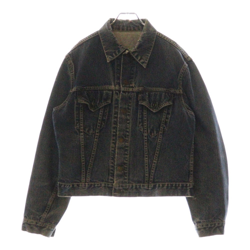 60S VINTAGE 557 3rd ボタン裏D ポケットボタン裏17 均等V フラップ裏ライトオンス デニム トラッカージャケット インディゴ Bランク