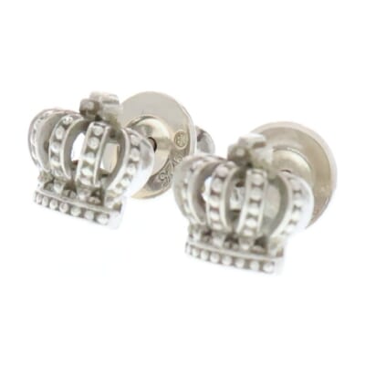 TINY CROWN EARRING タイニークラウン イヤリング ピアス 両耳 シルバー SEJ016 Bランク