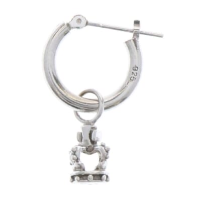 Crown Hoop Pierce クラウン フープ ピアス シルバー GEJ010 Bランク