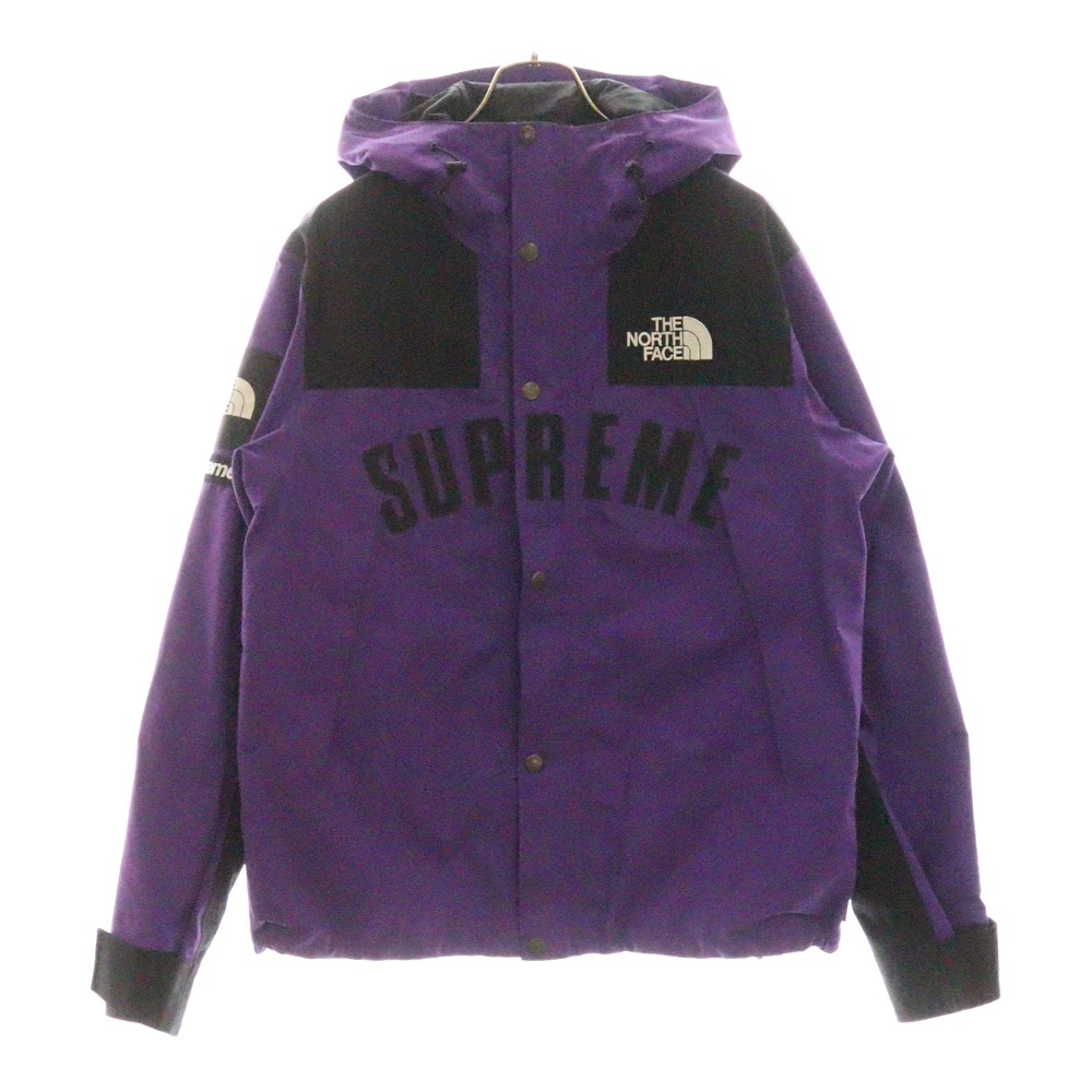 19SS ×THE NORTH FACE Arc Logo Mountain Parka アーチロゴ バイカラー マウンテンパーカー フーデッドジャケット ブラック/パープル NP11901I Bランク