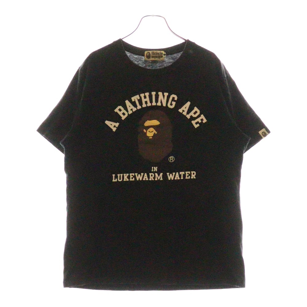 00s LUKE WARM プリント Tシャツ 半袖 カットソー ブラック 001GDB201001X Bランク