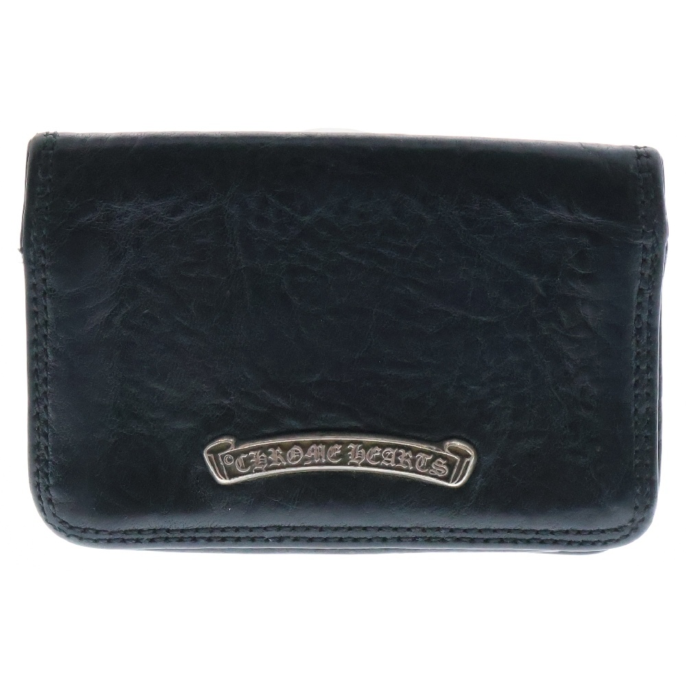CARD CASE グロメット付きレザーカードケース ブラック Bランク