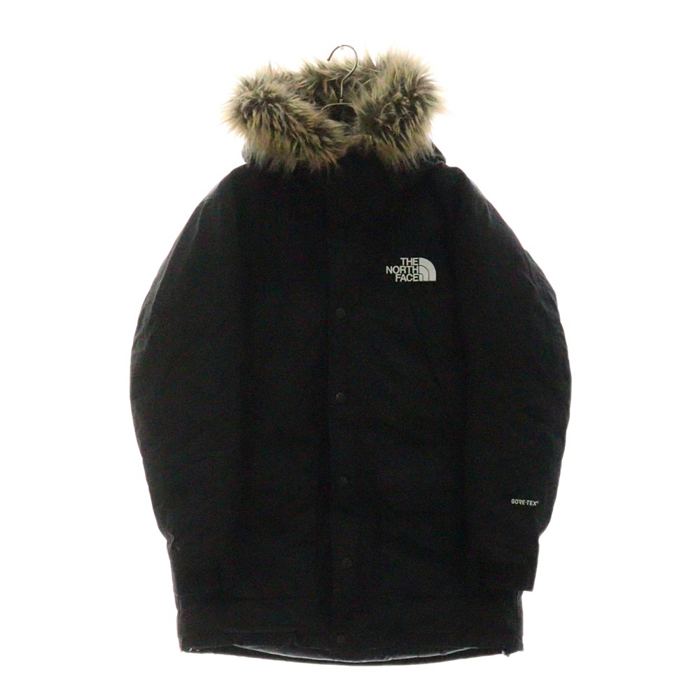 18AW MOUNTAIN DOWN JACKET ファーフーデッド マウンテンジップアップダウンジャケット ブラック ND91835 Bランク