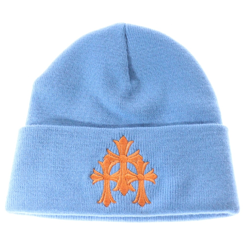 クロムハーツ WATCH CAP 3 CH CRS NEON セメタリークロス刺繍 クロムハーツ WATCH CAP 3 CH CRS NEON セメタリークロス刺繍