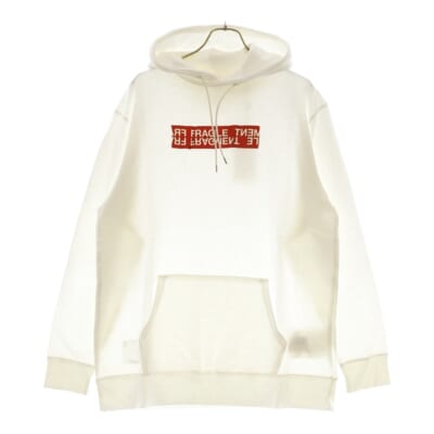 ×FRAGMENT DESIGN FRAGIL HOODIE フラグメントデザイン フラジールフーディー プルオーバーパーカー ホワイト 19-02026M Sランク
