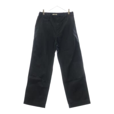 19AW WASHED FINX POLYESTER CHINO PANTS ウォッシュド フィンクス チノパンツ ブラック A9AP01PN Bランク