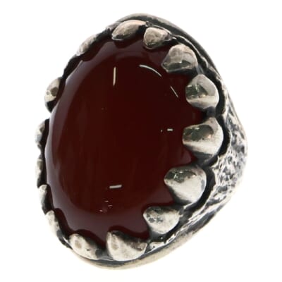 Dragon Tooth Ring ドラゴントゥース リング 指輪 14号 レッド/シルバー Bランク
