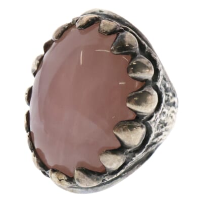 Dragon Tooth Ring ドラゴントゥース リング 指輪 14号 ピンク/シルバー Bランク