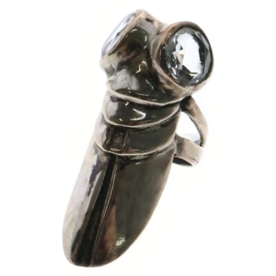 Superfly Ring スーパーフライ リング 指輪 12号 クリア/シルバー Bランク