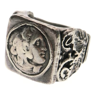 Alexander The Great Ring アレキサンダー ザ グレート スクエア リング 指輪 14.5号 シルバー Bランク