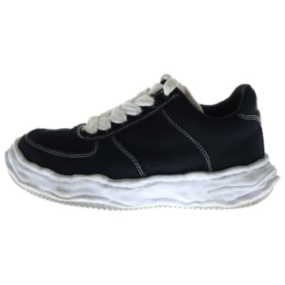 WAYNE OG SOLE CANVAS LOW-TOP SNEAKER ウェイン オリジナルソール キャンバス ローカットスニーカー ブラック/ホワイト A10FW720 Bランク