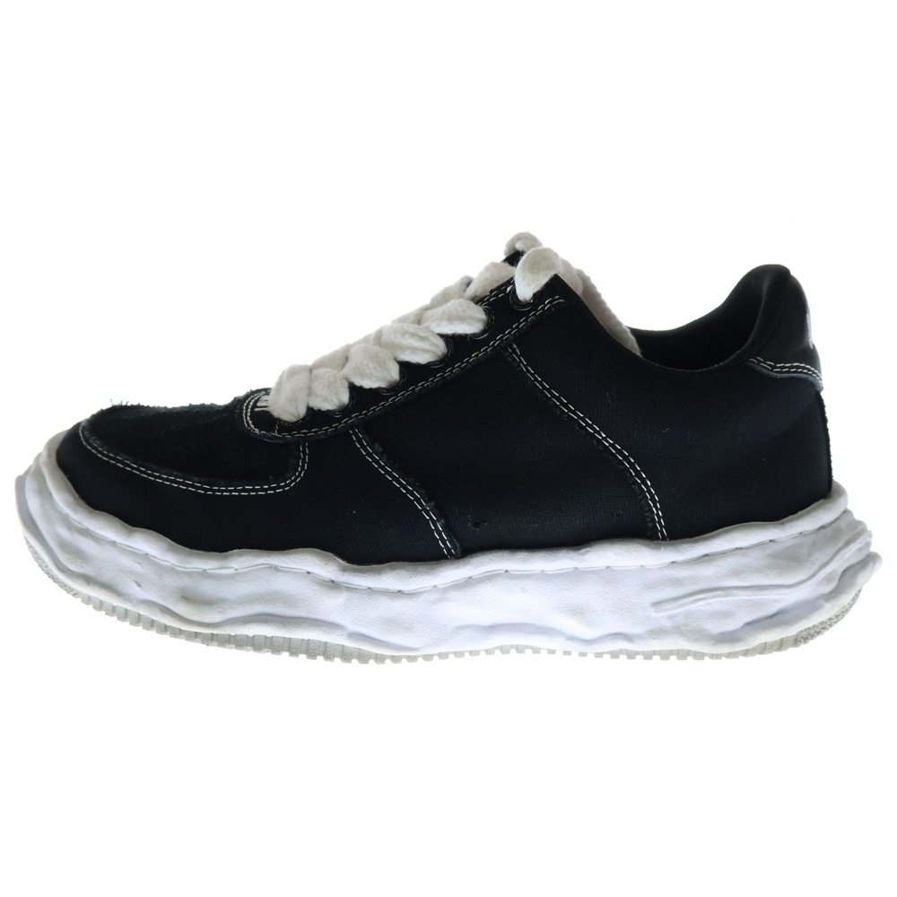 WAYNE OG SOLE CANVAS LOW-TOP SNEAKER ウェイン オリジナルソール キャンバス ローカットスニーカー ブラック/ホワイト A10FW720 Bランク