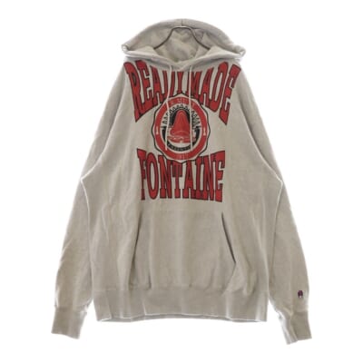 21AW HOODIE R MUTT アールマット スウェット プルパーカー グレー RE-CO-GR-00-00-195 Bランク