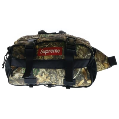 19AW Waist Bag Real Tree Camo リアルツリー柄 ボックスロゴウェストバッグ カーキ Bランク