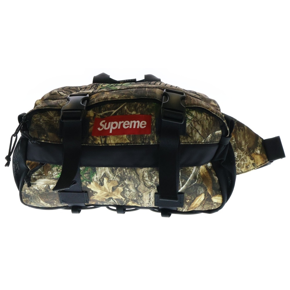 19AW Waist Bag Real Tree Camo リアルツリー柄 ボックスロゴウェストバッグ カーキ Bランク