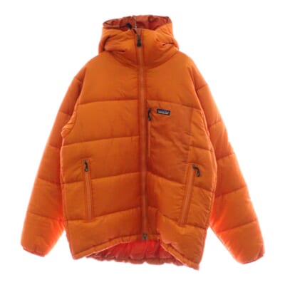 07AW DAS PARKA ダスパーカー 中綿 ジップアップ フーデッド ブルゾン オレンジ 84097FA Bランク