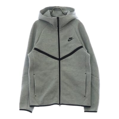 TECH FLEECE FULL ZIP WIND RUNNER HOODIE テック ジップアップ パーカー フーディ グレー HV0950-063 Bランク