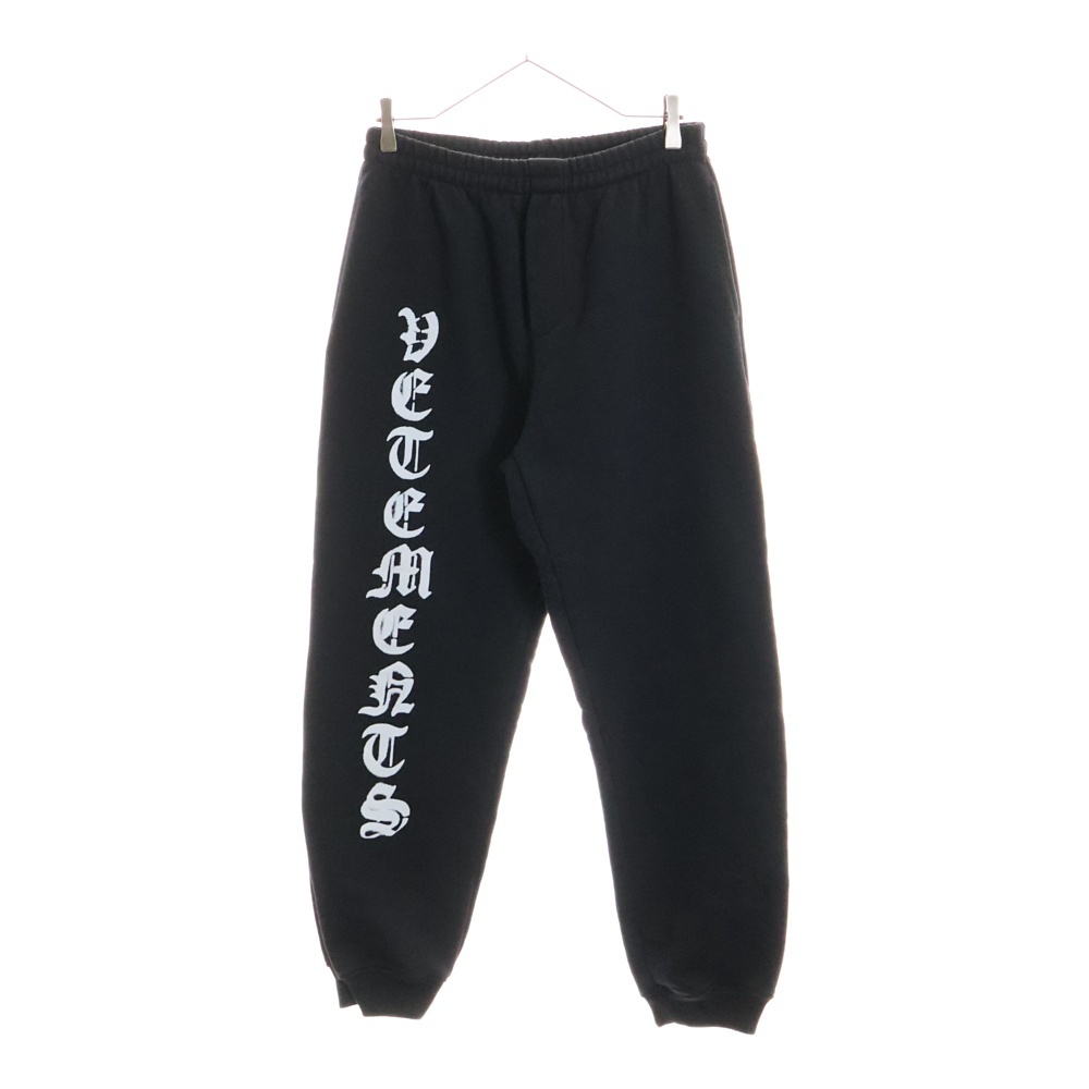 20AW Gothic Logo Anarchy Sweat Pants ゴシックロゴプリント スウェットパンツ ブラック ME51PA820B Bランク