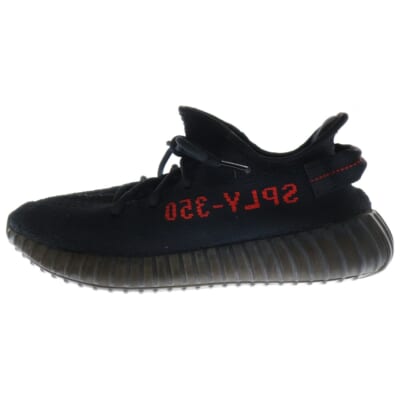 YEEZY BOOST 350 V2 CORE BLACK イージーブースト ローカットスニーカー ブラック US8.5/26.5cm CP9652 Bランク