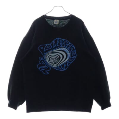 90S VINTAGE LOLLAPALOOZA 1992 JERZEES ヴィンテージ USA製 ロラパルーザ 両面プリント クルーネック スウェット トレーナー ブラック Bランク