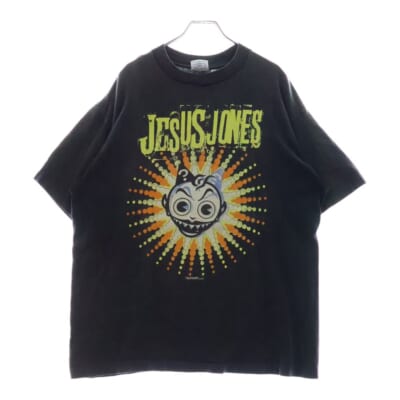 90S VINTAGE JESUS JONES 1991 DOUBT TOUR SOFTEE ヴィンテージ USA製 ジーザス ジョーンズ 1991 ダウト ツアー 両面プリント 半袖Tシャツ カットソー ブラック Bランク