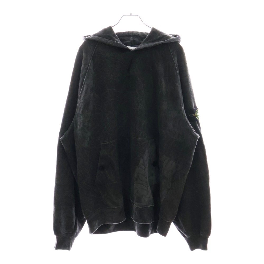 23AW ×STONEISLAND Hooded Sweatshirt ストーンアイランド スパイダー スウェットプルオーバーパーカー グレー 7925601S7 Bランク
