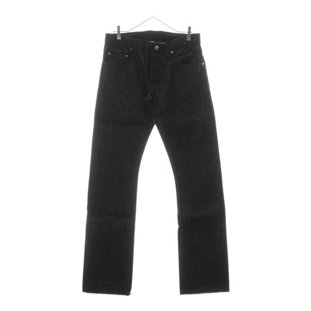 DENIM STRAIGHT PANTS 5POCKET 5ポケットデニムストレートパンツ ブラック Sランク