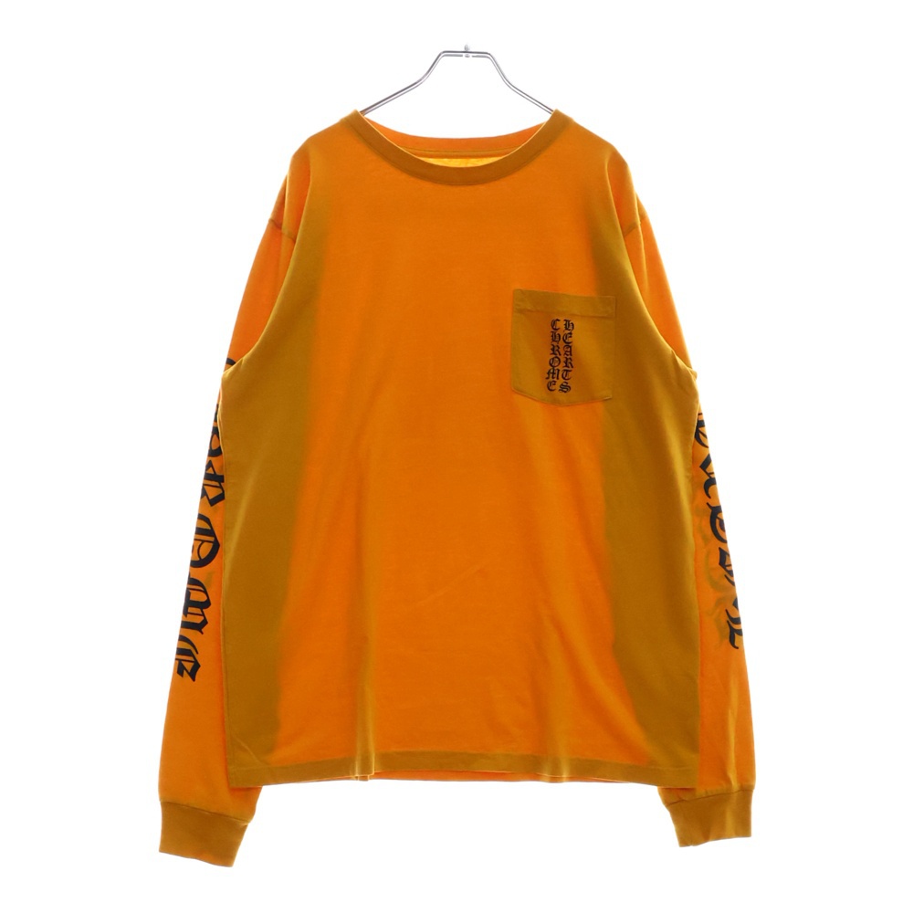 Mustard Arm Logo L/S Tee マスタードアームロゴ ロングスリーブクルーネック長袖Tシャツカットソー ロンT マスタード Aランク