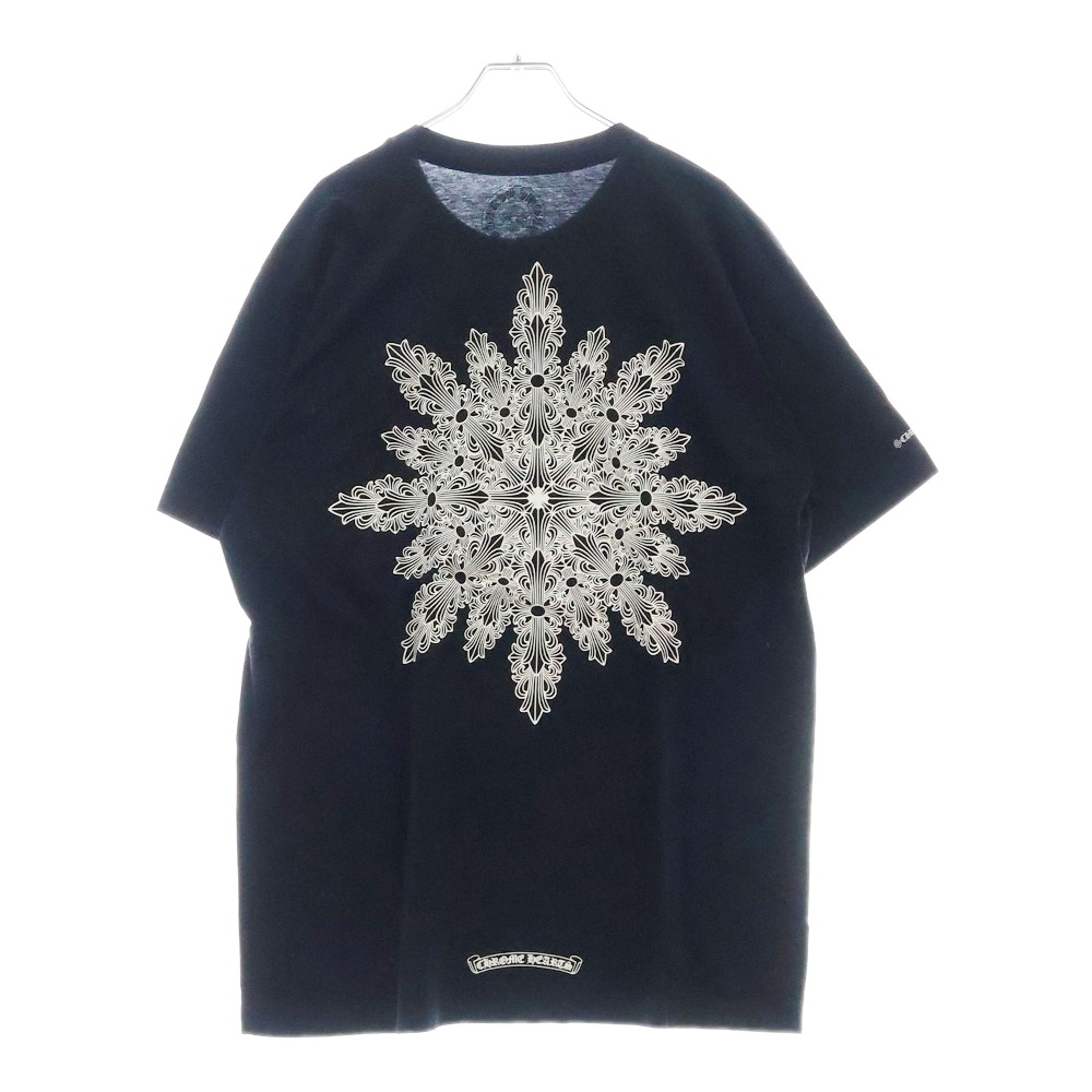 Back Floral Cross S/S Tee バックフローラルクロス 半袖Tシャツ ブラック Aランク