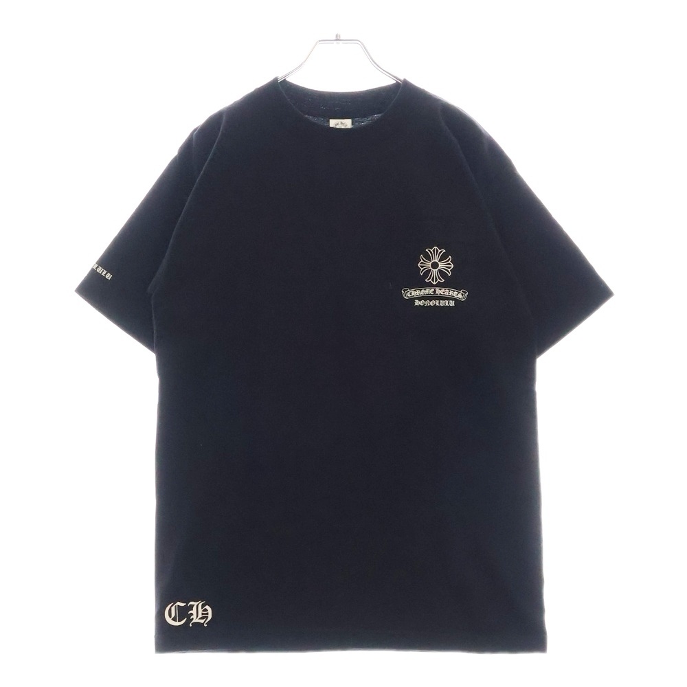 CH T-SHRT LTD ホノルル限定バックホースシュープリントTシャツ ブラック Aランク