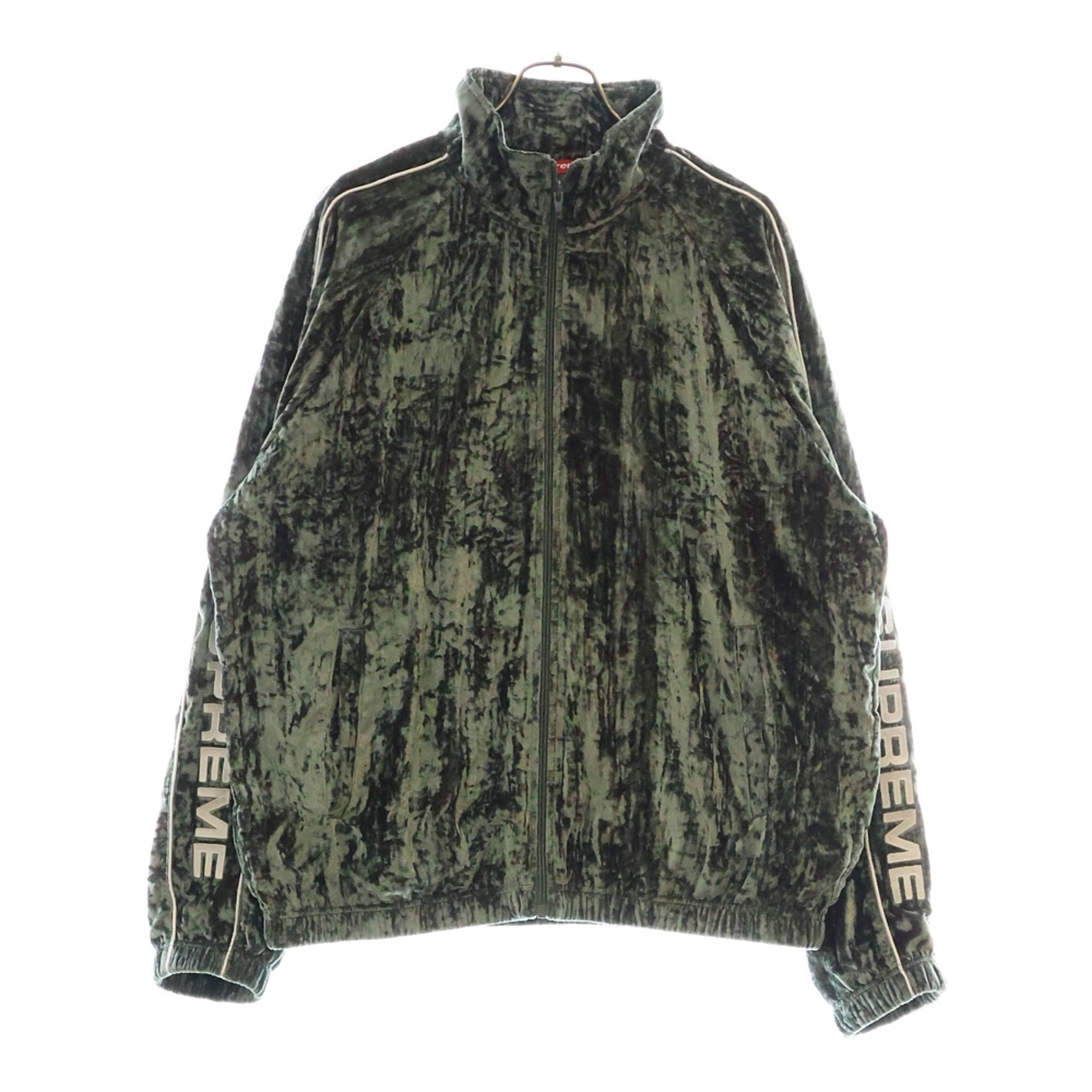 ジャケット・アウター Supreme Crushed Velvet Track Jacket XL Patchwork Velour Track Jacket | Supreme 25ss