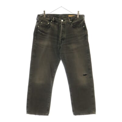 Milton Denim Pants ミルトン ストレート デニムパンツ ブラック 3320600101 Bランク