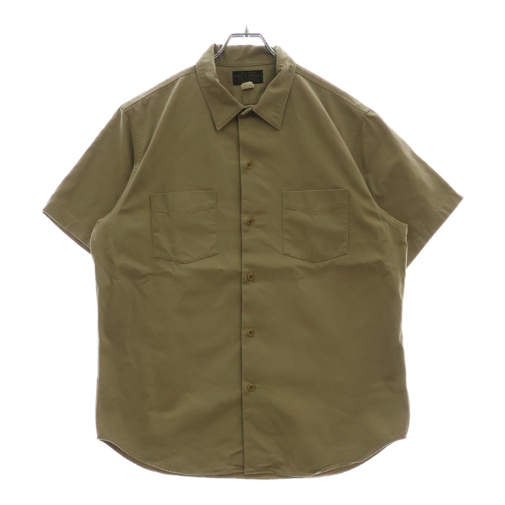 ×Ron Herman Limited Edition ロンハーマン別注 チノ 半袖キャンプシャツ ベージュ 782849252001 Aランク