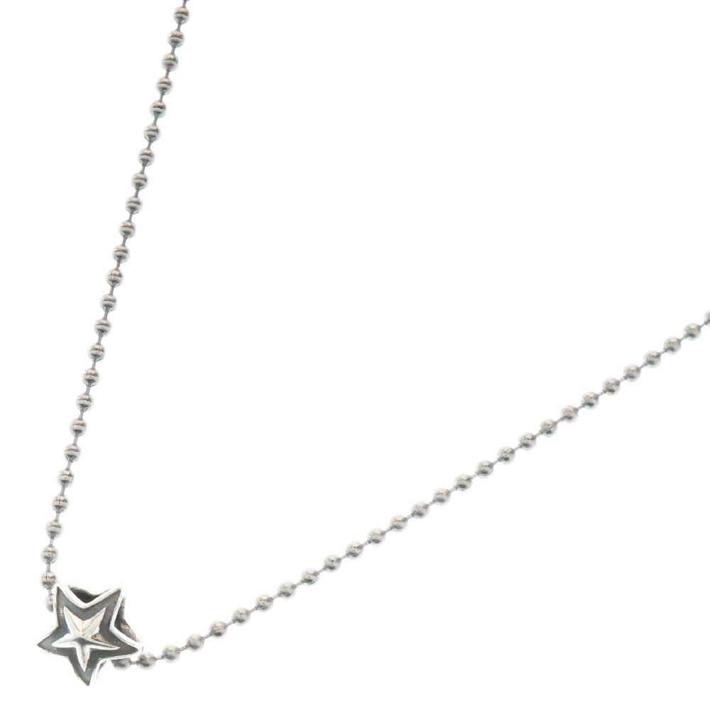 TINY DOUBLE FACE STAR タイニーダブルフェイススターインスタースタッドペンダント シルバー Bランク