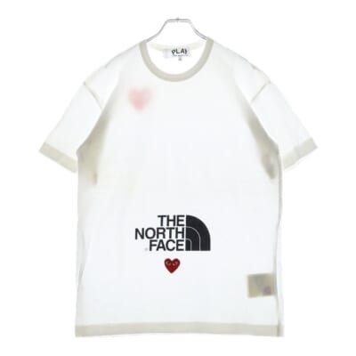 コムデギャルソン フランス製 半袖Tシャツ 花柄ワッペン Sサイズ ホワイト コムデギャルソン フランス製 半袖Tシャツ 花柄ワッペン Sサイズ